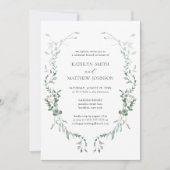 Invitation Eucalyptus moderne verdure Jardin Répétition Brunc (Devant)