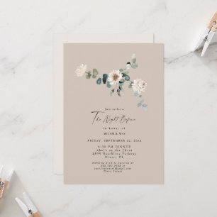 Invitation Eucalyptus Neutre Simple La Nuit Avant Le Mariage