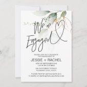 Invitation Eucalyptus Nous sommes engagés dans la partie d'en (Devant)