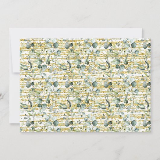 Invitation Eucalyptus Or Bubbles & Bourbon Couples Douche (Dos)