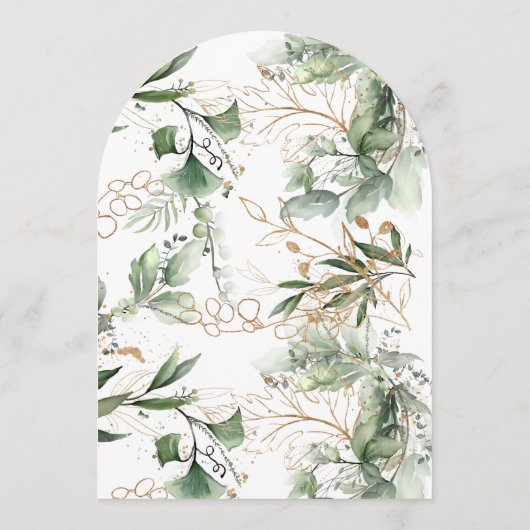 Invitation Eucalyptus Or Wreath Verdure Moss Sage Arch (Dos)
