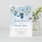 Invitation Eucalyptus petit garçon vêtements garçon garçon ba (Debout devant)