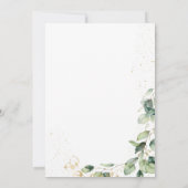 Invitation Eucalyptus pour 80e anniversaire surprise (Dos)