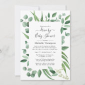 Invitation Eucalyptus Promenade de verdure par la nuptiale ou (Devant)