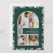 Invitation Eucalyptus QR Code Emerald Green Bridal Shower (Dos)