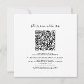 Invitation Eucalyptus QR Code Tout en un Mariage botanique (Dos)
