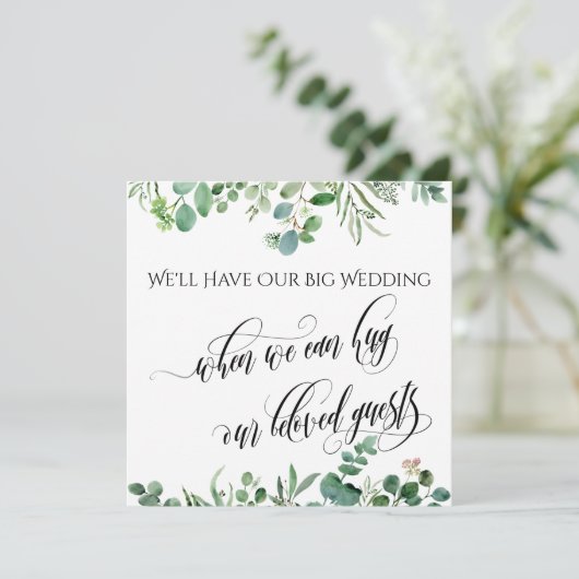 Invitation Eucalyptus Quand Nous Pouvons Vous Embrasser Maria (Debout devant)