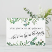 Invitation Eucalyptus Quand Nous Pouvons Vous Embrasser Maria (Debout devant)