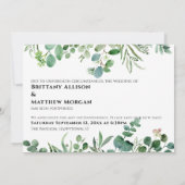 Invitation Eucalyptus Quand Nous Pouvons Vous Embrasser Maria (Dos)