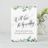 Invitation Eucalyptus Quand Nous Pouvons Vous Embrasser Maria (Debout devant)