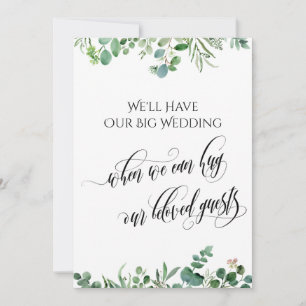 Invitation Eucalyptus quand on peut te serrer dans les bras M