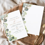 Invitation Eucalyptus Rustic Botanical Greenery Mariage<br><div class="desc">Célébrez votre journée spéciale dans l'élégance naturelle avec notre Faire-part de mariage Eucalyptus Rustic Botanical Greenery. Insufflée par la beauté sereine de la nature, cette invitation dégage un charme rustique et une grâce botanique, donnant le ton parfait à votre célébration mariage. Réalisée avec soin du détail, l'invitation présente de délicats...</div>