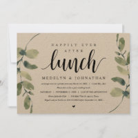 Eucalyptus rustique, déjeuner de mariage en fuite