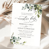 Invitation Eucalyptus Rustique Feuille Verdure Neustra Boda