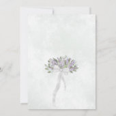Invitation Eucalyptus rustique & Lavender Juste Amour Mariage (Dos)