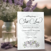 Invitation Eucalyptus rustique & Lavender Juste Amour Mariage