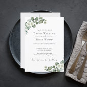 Invitation Eucalyptus Rustique Mariage de verdure