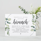 Invitation Eucalyptus rustique, Mariage Elopement Célébration (Debout devant)