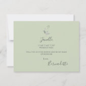 Invitation Eucalyptus rustique Soyez ma do-it-yourself femme (Dos)