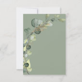 Invitation Eucalyptus Sage Green Bridal Brunch Douche (Dos)