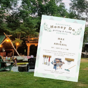 Invitation Eucalyptus Sage Grilling & Fixation Couples Douche