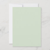 Invitation Eucalyptus Sage Vert Aquarelle Verdure Mariage (Dos)