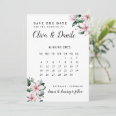 Invitation Eucalyptus Script Calendrier Photo Enregistrer La  (Debout devant)
