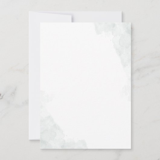 Invitation Eucalyptus Script Fête des mariées de verdure (Dos)