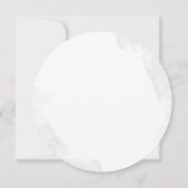 Invitation Eucalyptus Script Fête des mariées moderne (Dos)