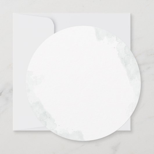 Invitation Eucalyptus Script Fête des mariées moderne (Dos)