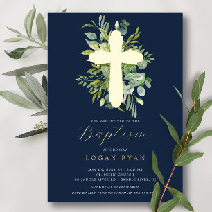 Invitation Eucalyptus Serenity Baptism
