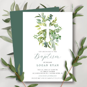 Invitation Eucalyptus Serenity Baptism