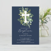 Invitation Eucalyptus Serenity Baptism (Debout devant)