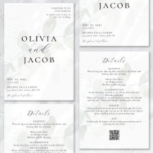 Eucalyptus tout en un code QR Mariage