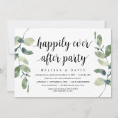 Invitation Eucalyptus verdoyant, Elopement Mariage moderne (Devant)