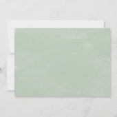 Invitation Eucalyptus verdoyant, Mariage Elopement Brunch (Dos)