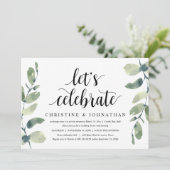 Invitation Eucalyptus verdoyant, Parti Elopement Mariage (Debout devant)