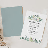 Invitation Eucalyptus Verdure 50e Anniversaire de Mariage