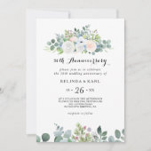 Invitation Eucalyptus verdure 50ème anniversaire de Mariage (Devant)