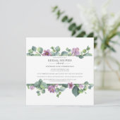 Invitation Eucalyptus Verdure Botanique Écriture Mariage (Debout devant)