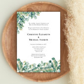 Invitation Eucalyptus Verdure Botanique Mariage officiel
