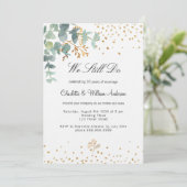 Invitation Eucalyptus verdure coeur or vow renouveau luxe (Debout devant)