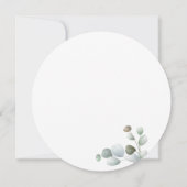 Invitation Eucalyptus Verdure Écriture Foliage Enterrement de (Dos)