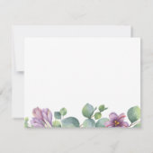 Invitation Eucalyptus verdure Fête des mariées de script succ (Dos)