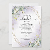 Invitation Eucalyptus verdure Fête des mariées géométrique In (Devant)