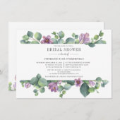 Invitation Eucalyptus Verdure Fête des mariées moderne (Devant / Derrière)