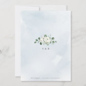 Invitation Eucalyptus verdure fleurie fête de mariage rustiqu (Dos)