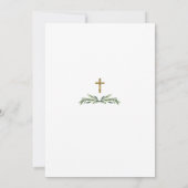 Invitation Eucalyptus Verdure Foliage Wreath Christening (Dos)