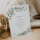 Invitation Eucalyptus Verdure minimaliste Mariage