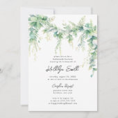 Invitation Eucalyptus Verdure Moderne Bridesmaids Déjeuner (Devant)